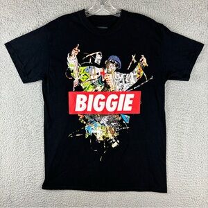 Biggie The Notorious B I G Black T‎ Shirt Men’s Medium Black Short Sleeve